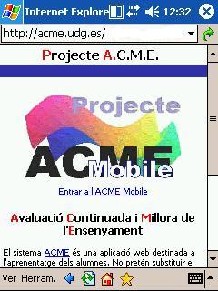 ACME Mobile - La versió de l'ACME per mòbils d'última generació i agendes electròniques
